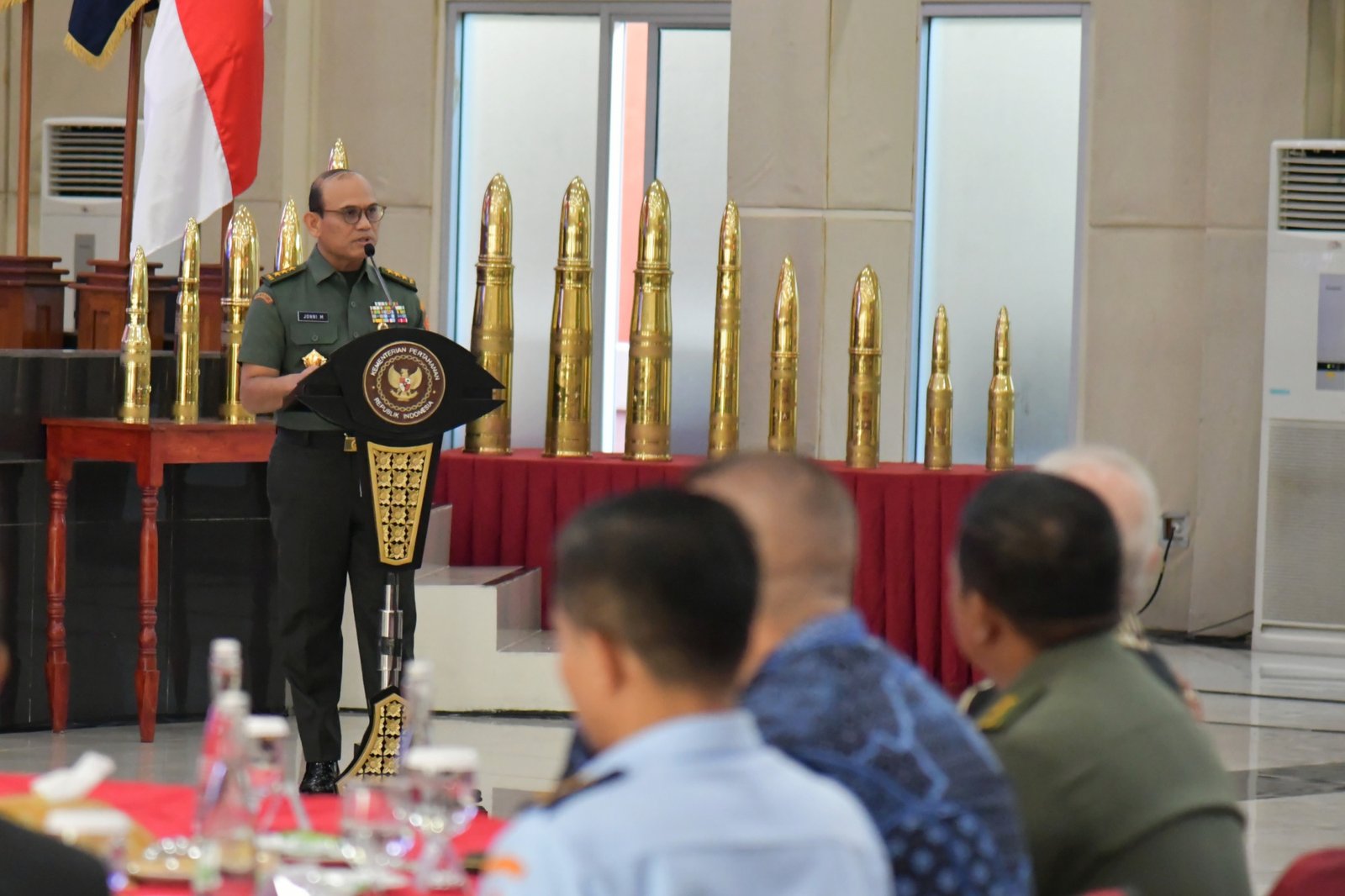 Rektor UNHAN RI Mewakili Menhan RI Membuka Sekaligus Sebagai Keynote Speaker Pada Acara “Water Security Seminar” di UNHAN, Bogor