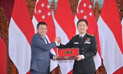 Wamenhan M.Herindra Terima Kunjungan Kehormatan Panglima Angkatan Bersenjata Singapura