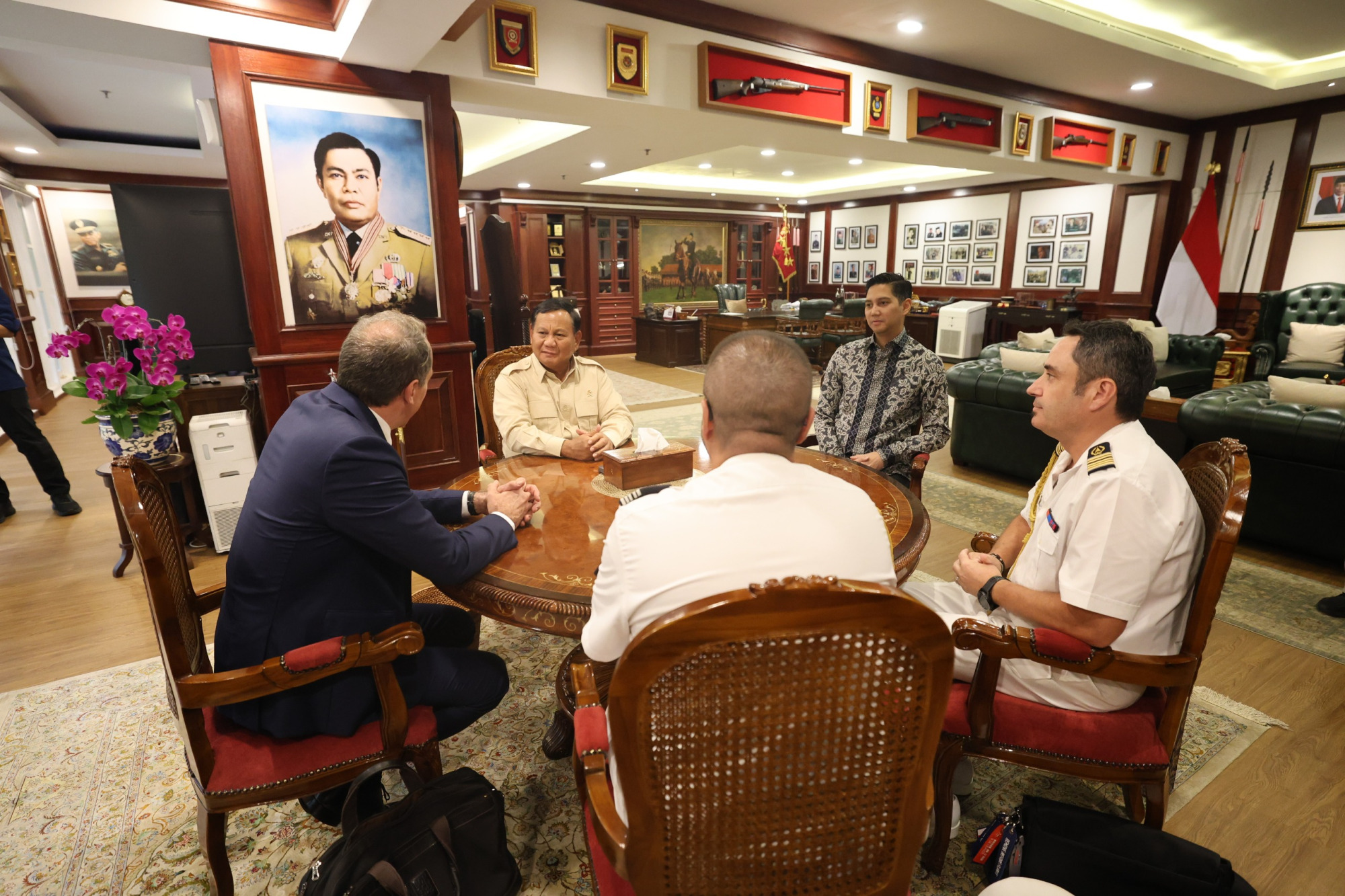 Courtesy Call dengan Dubes Prancis, Menhan Prabowo Berharap Indonesia Dapat Berpartisipasi Dalam the South Pacific Defence Minister Meeting (SPDMM)