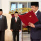 Menhan Prabowo Hadiri Pelantikan Menko Polhukam dan Menteri ATR/BPN oleh Presiden RI, di Istana Negara