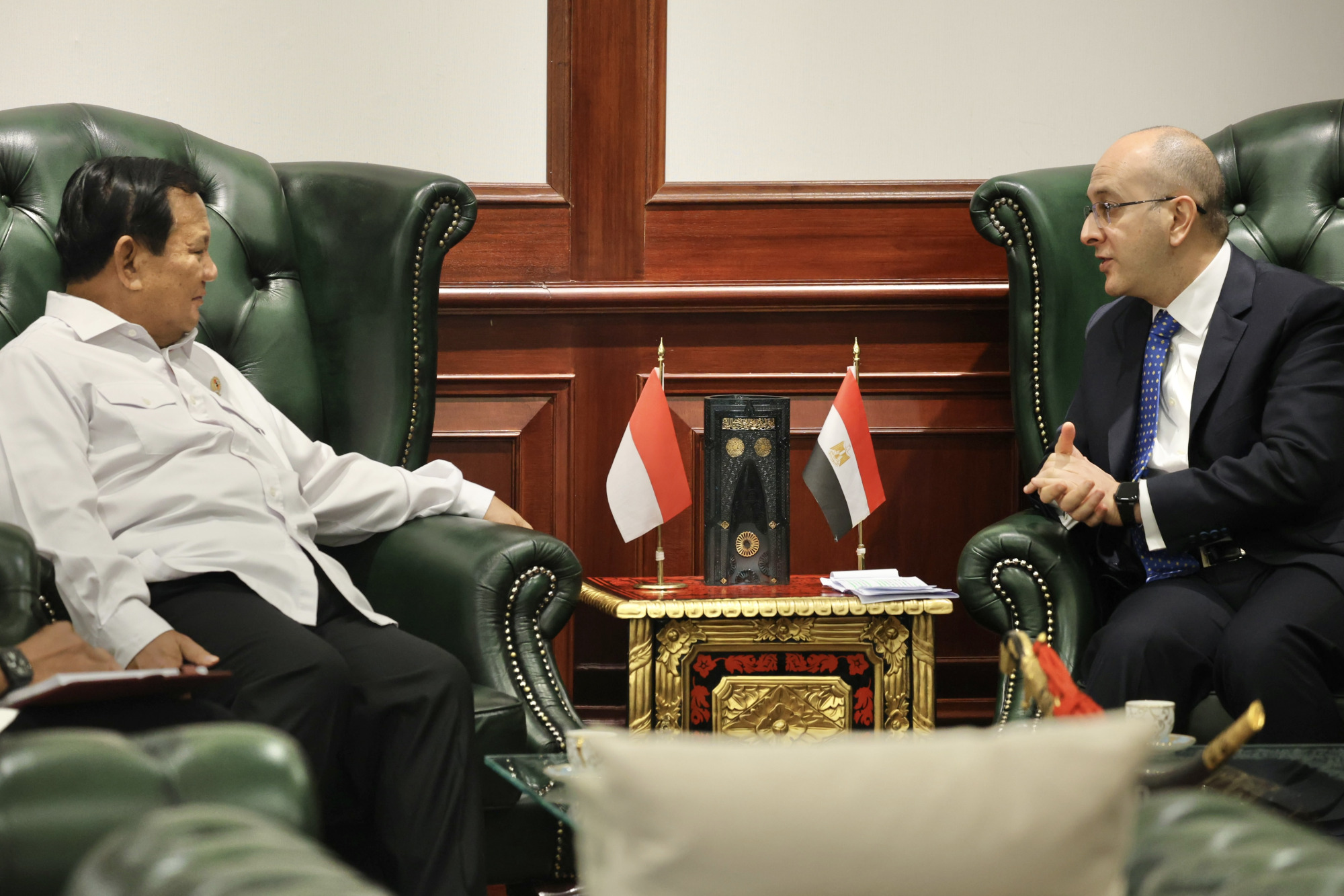Terima Kunjungan Kehormatan Dubes Mesir, Menhan Prabowo Bertekad Tingkatkan Kerjasama Pertahanan