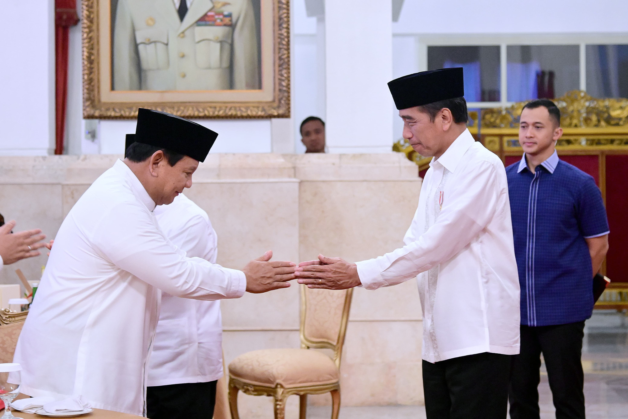 Presiden RI Gelar Acara Buka Puasa Bersama, Menhan Prabowo Hadir Bersama Sejumlah Menteri Kabinet Indonesia Maju