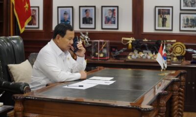 Menhan Prabowo Terima Telepon dari Presiden Korea Selatan