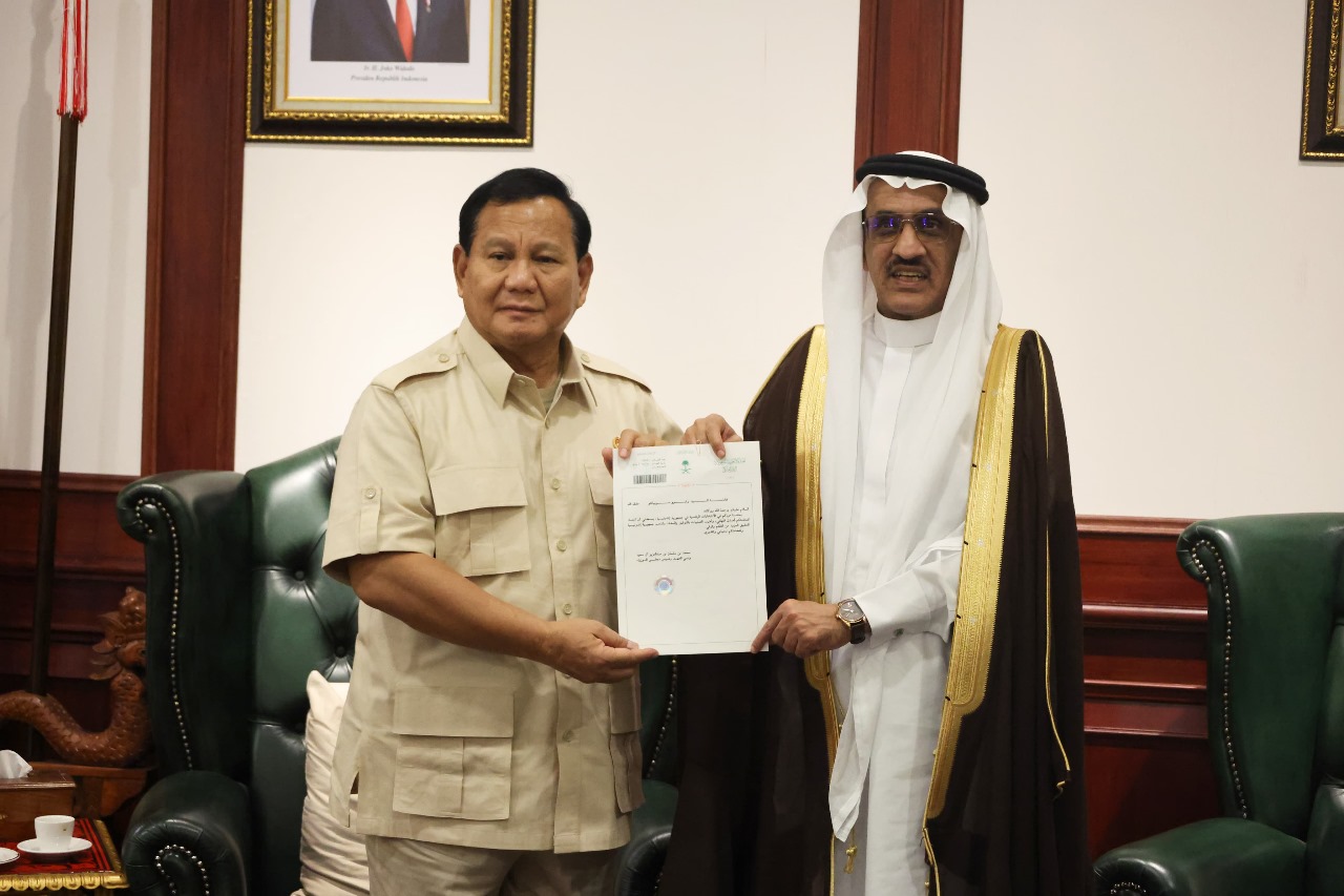 Menhan Prabowo Sambut Kunjungan Dubes Arab Saudi, Bahas Pendidikan Militer dan Transfer Teknologi