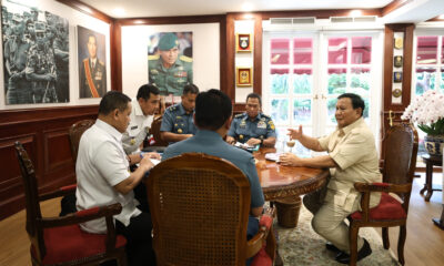 Menhan Prabowo Terima KASAL, Bahas Program Pembangunan Kekuatan TNI AL 2024
