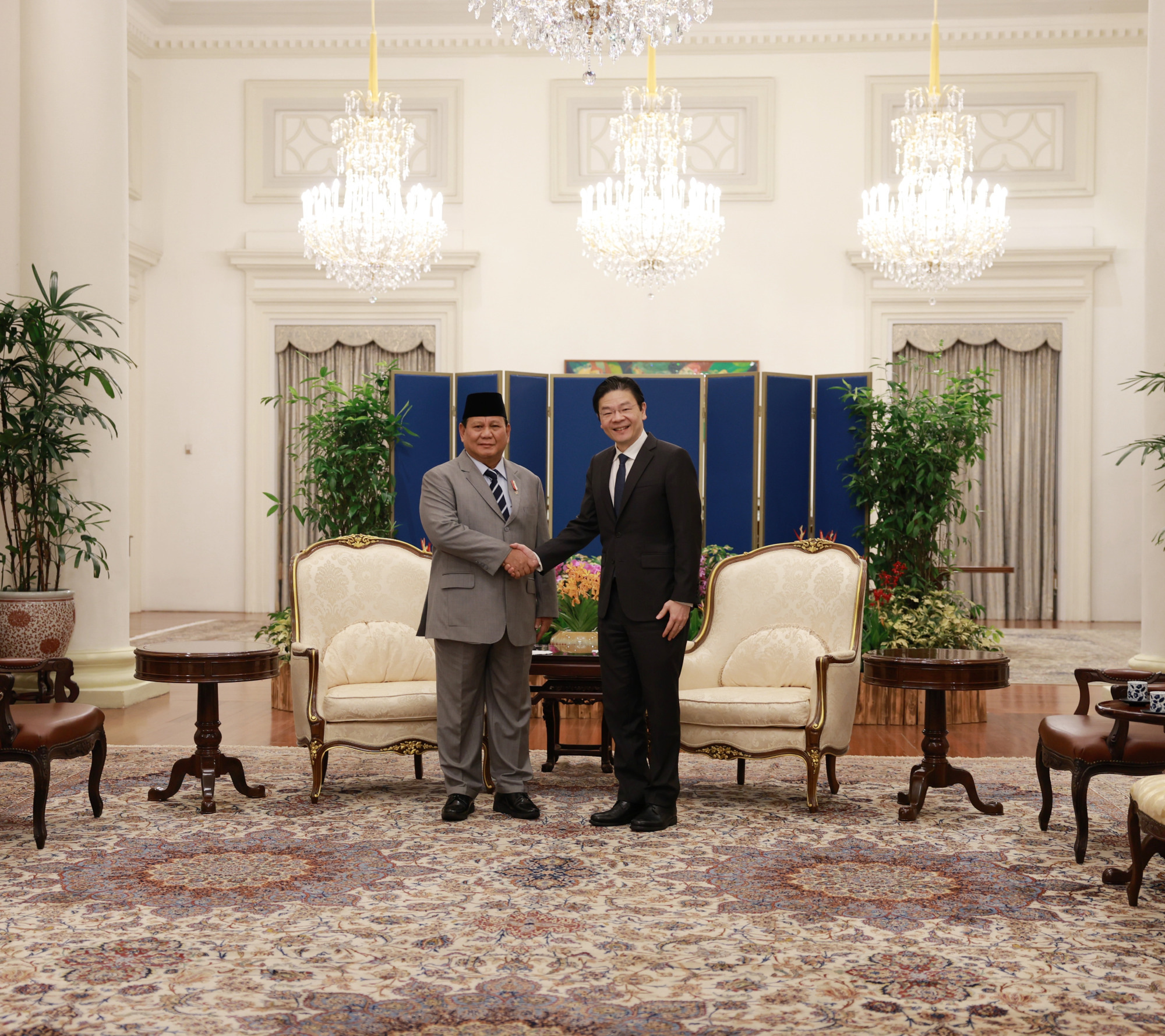 Menhan Prabowo Bertemu PM Singapura, Perkuat Kerja Sama Pertahanan