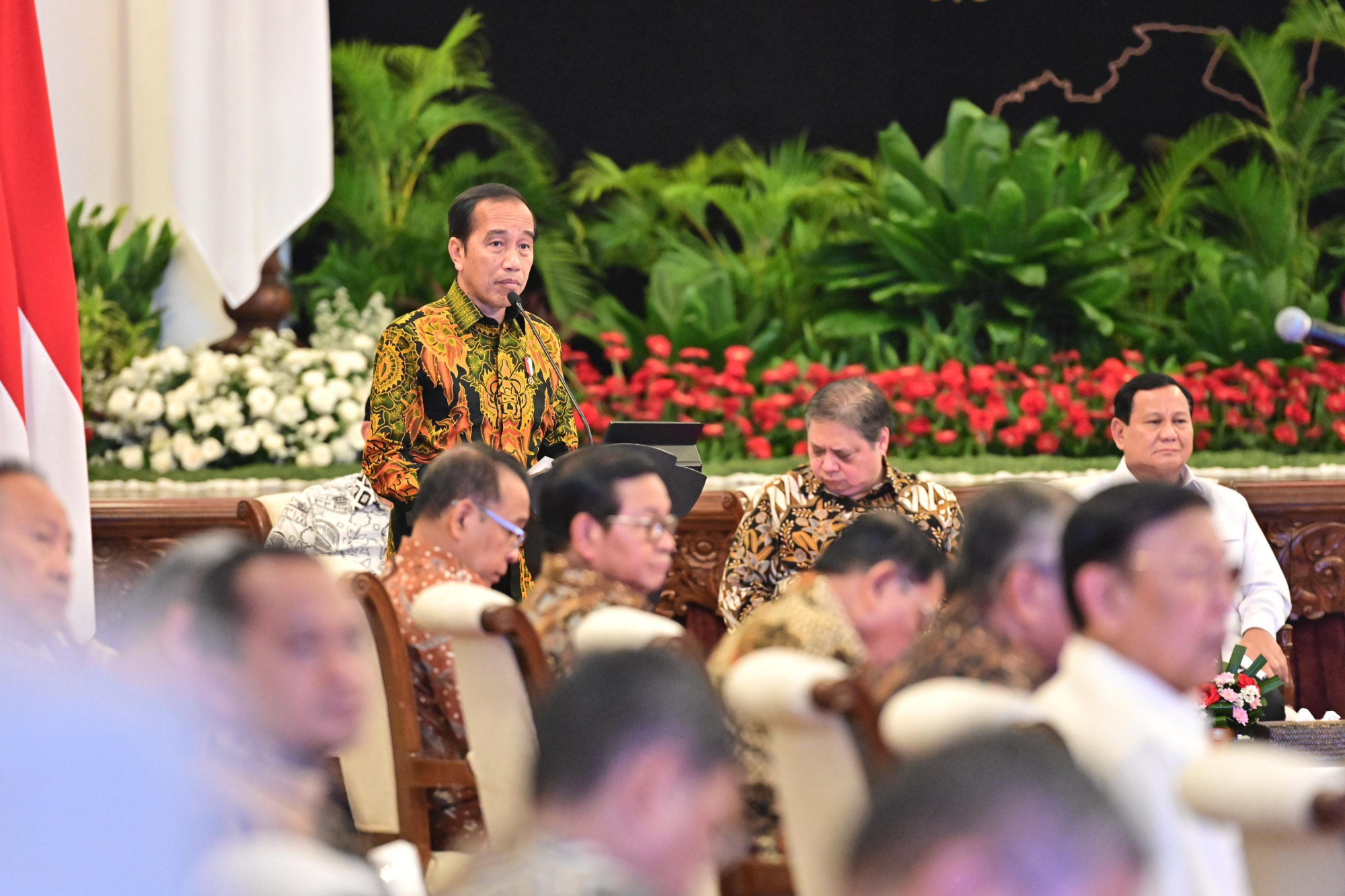 Menhan Prabowo Hadiri Sidang Kabinet Paripurna di Istana Negara