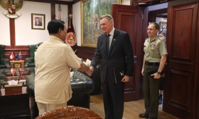 Menhan Prabowo Terima Kunjungan Dubes New Zealand di Kemhan