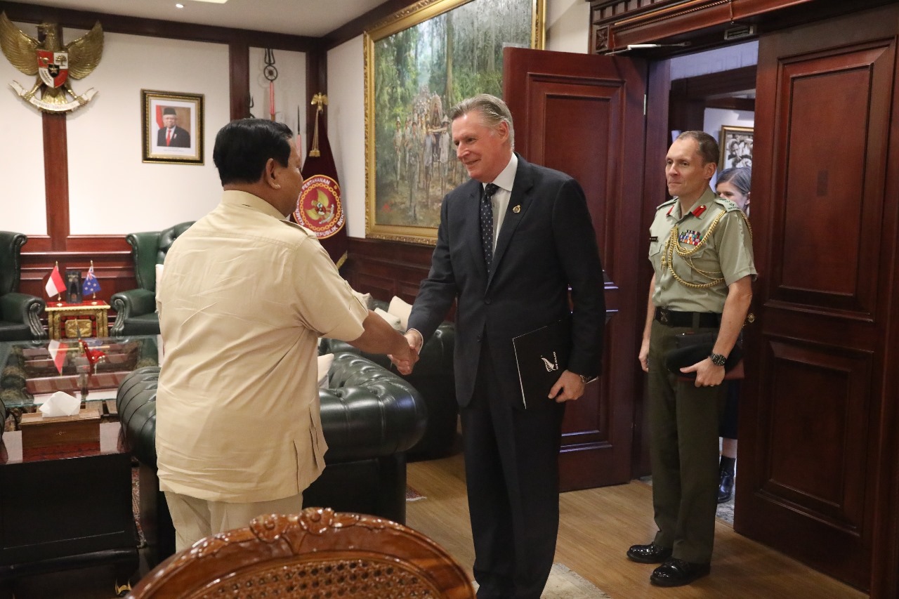 Menhan Prabowo Terima Kunjungan Dubes New Zealand di Kemhan