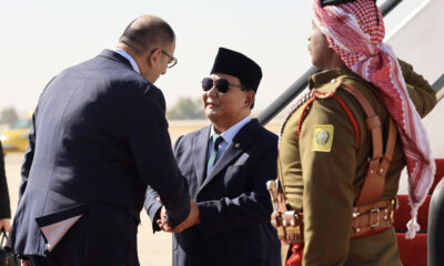 Menhan Prabowo Tiba di Yordania untuk Konferensi Tanggap Darurat Gaza
