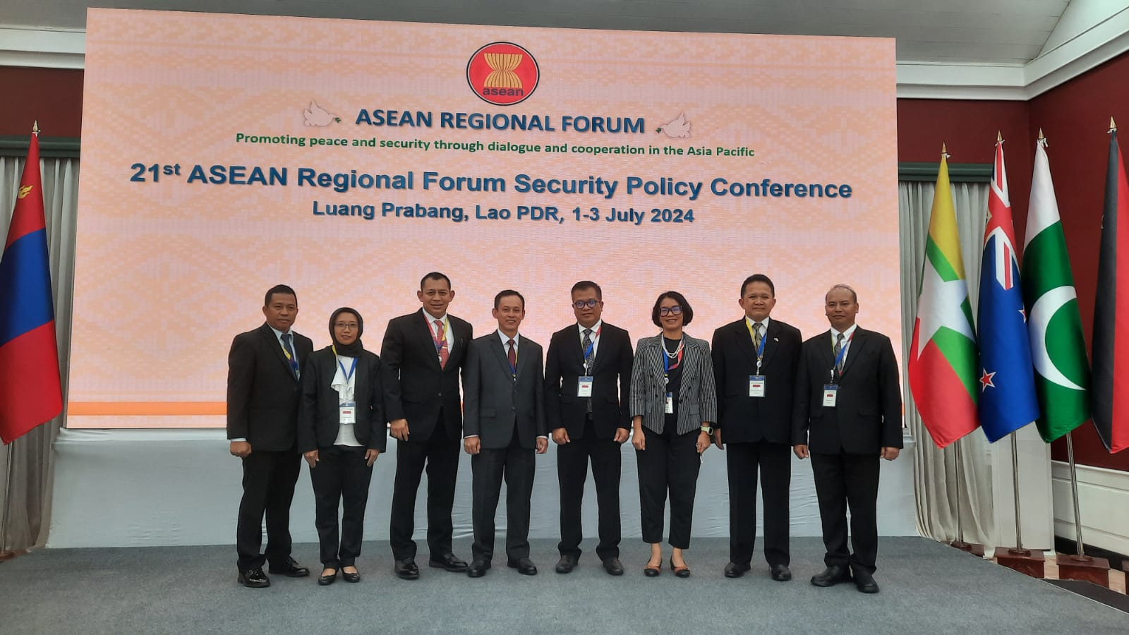 Kemhan Hadiri Pertemuan The 21st ASEAN Regional Forum Security Policy Conference (ASPC) di Luang Prabang Laos