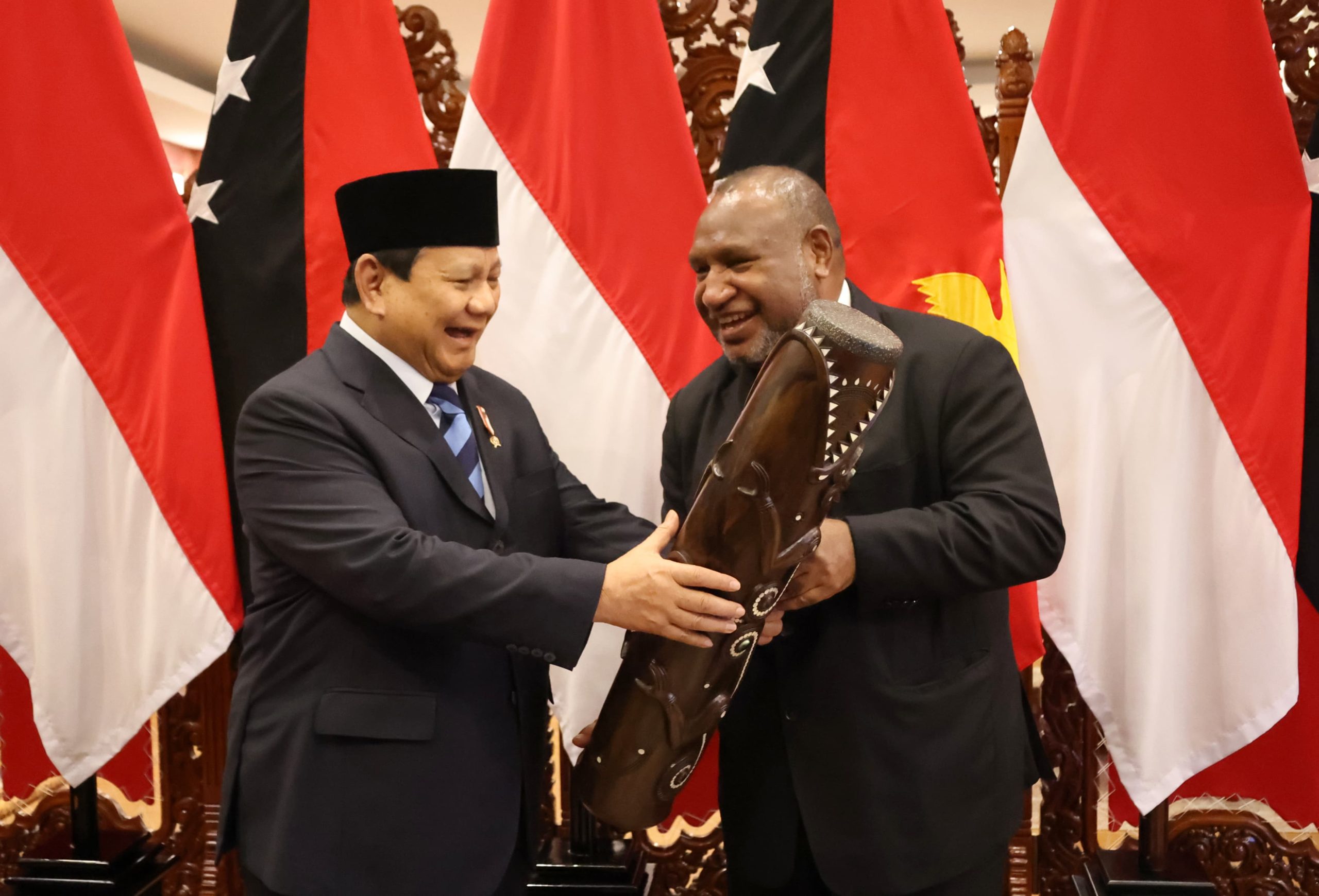 Menhan Prabowo Terima Kunjungan PM Papua Nugini, Bahas Kerja Sama Pertahanan