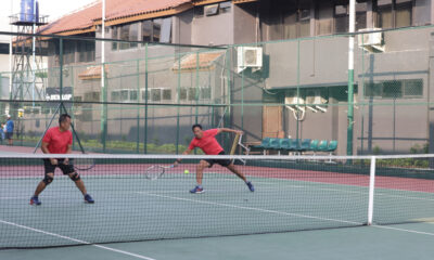 Plt. Sekjen Kemhan Ikuti Pertandingan Babak Penyisihan Tenis Lapangan POR Kemhan