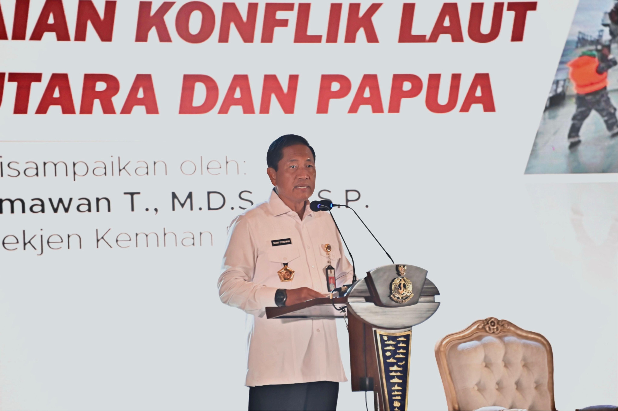 Plt. Sekjen Kemhan Mewakili Menhan Prabowo Hadiri Seminar Nasional Sejarah TNI AL