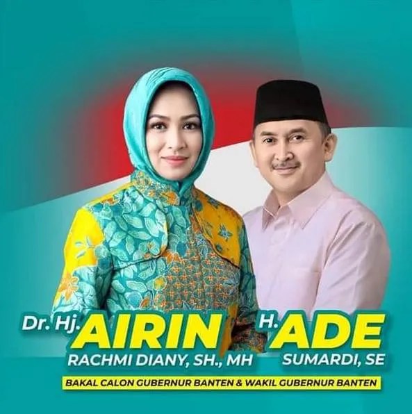 Airin Rachmi Diany-Ade Sumardi Deklarasi Maju Pilgub Banten