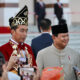 Menhan Prabowo Dampingi Presiden Jokowi Saat Upacara Penurunan Bendera HUT ke-79 RI di IKN