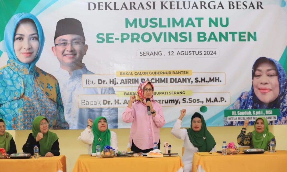 Muslimat NU Deklarasi Dukung Airin Rachmi Diany di Pilkada Banten 2024
