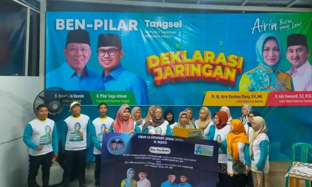 Forum Al Majeedi Dukung Airin Rachmi Diany-Ade Sumardi dan Benyamin Davnie-Pilar Saga Ichsan