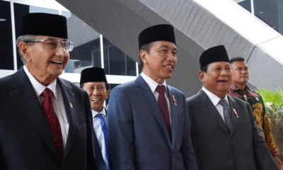 Menhan Prabowo Dampingi Presiden Jokowi Hadiri Pelantikan Anggota MPR/DPR/DPD RI Terpilih 2024-2029