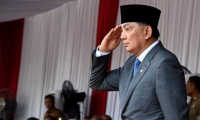 Menhan RI Sjafrie Disambut Dalam Upacara Resmi “Penerimaan Menteri Pertahanan RI”, di Lapangan Bela Negara