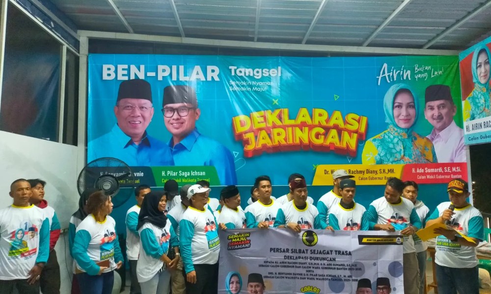 Perguruan Silat di Tangsel Dukung Airin Rachmi Diany-Ade Sumardi dan Benyamin Davnie-Pilar Saga Ichsan