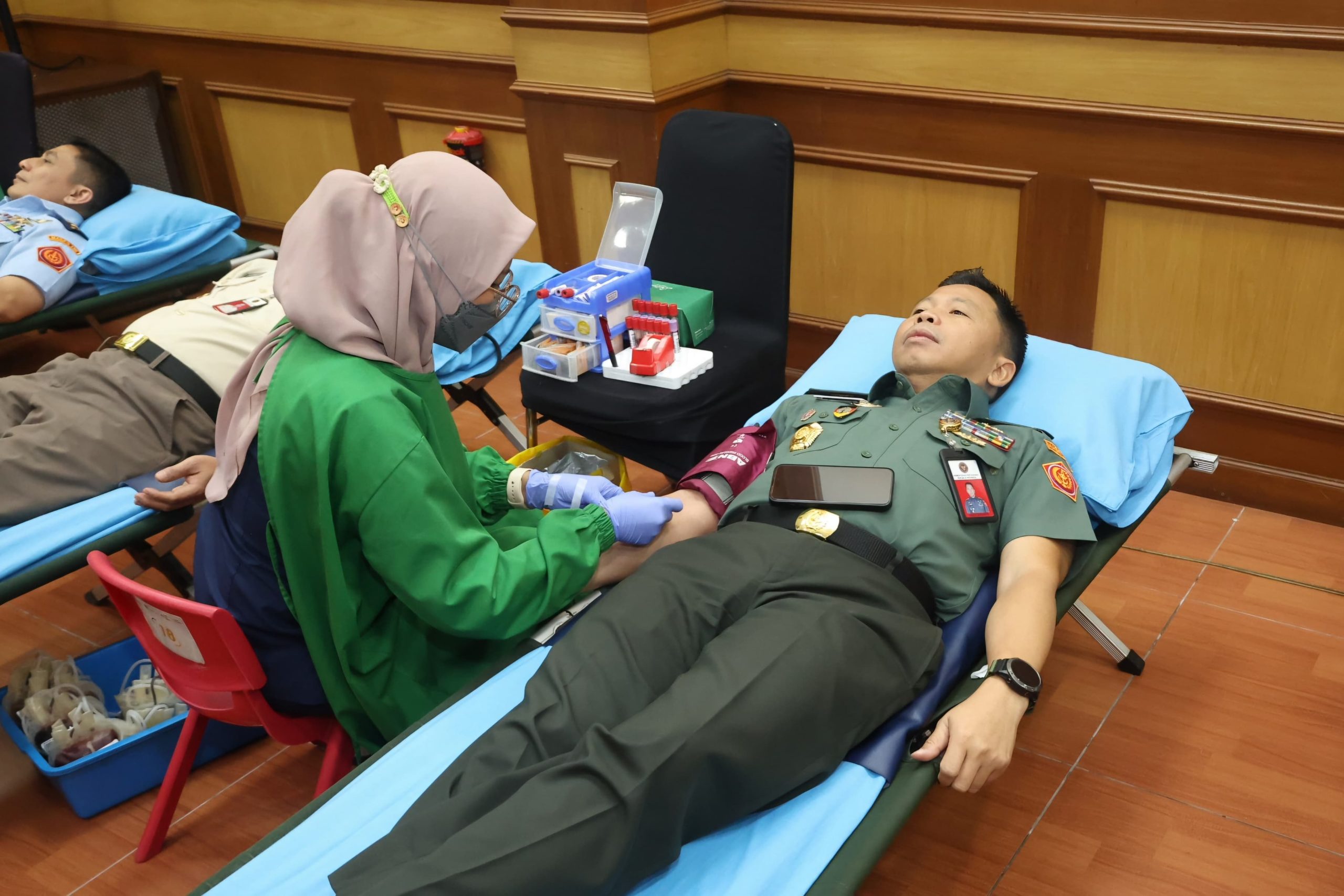 Korpri Kemhan Menyelenggarakan Kegiatan Donor Darah