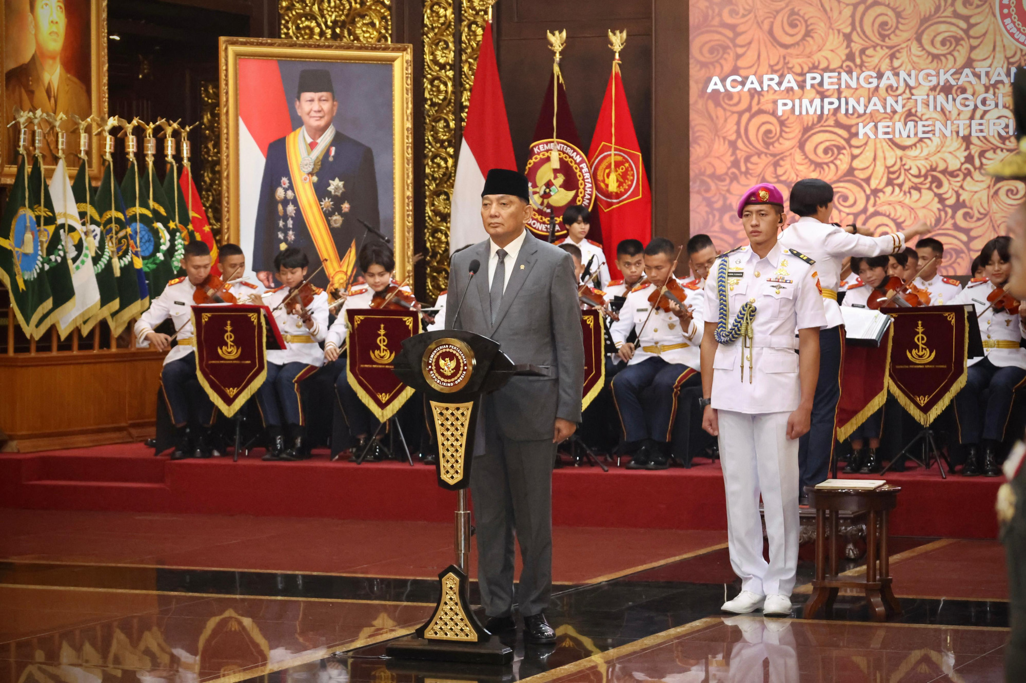 Menhan Pimpin Pengangkatan Sumpah dan Pelantikan Tiga Jabatan Eselon I