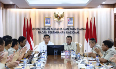 Menhan Sjafrie Lakukan Kunjungan Kerja ke Kantor Kementerian ATR/BPN