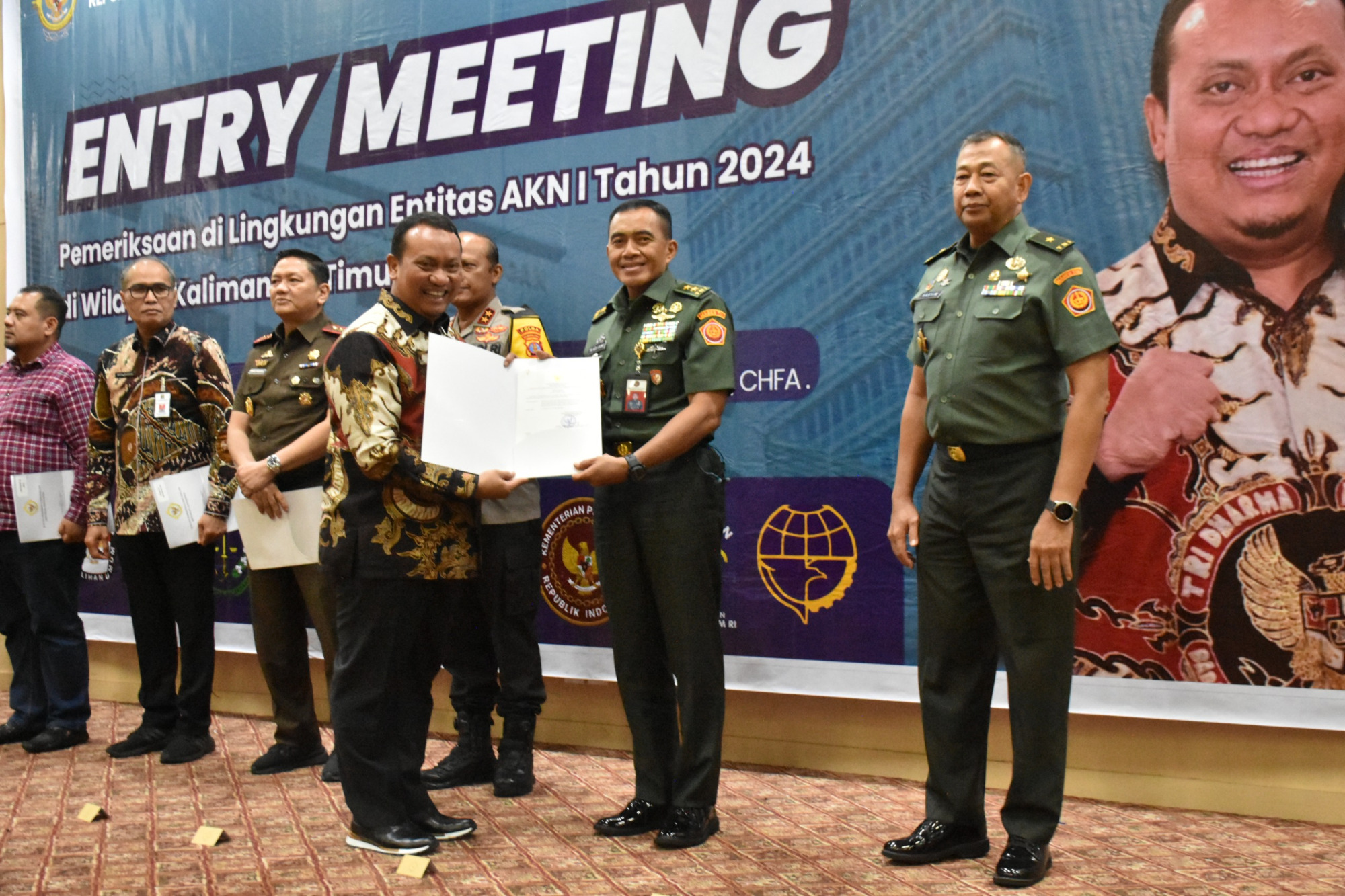 Sekjen Kemhan Hadiri Entry Meeting Pemeriksaan Tahun Anggaran 2024 pada Satuan Kerja Daerah/Wilayah