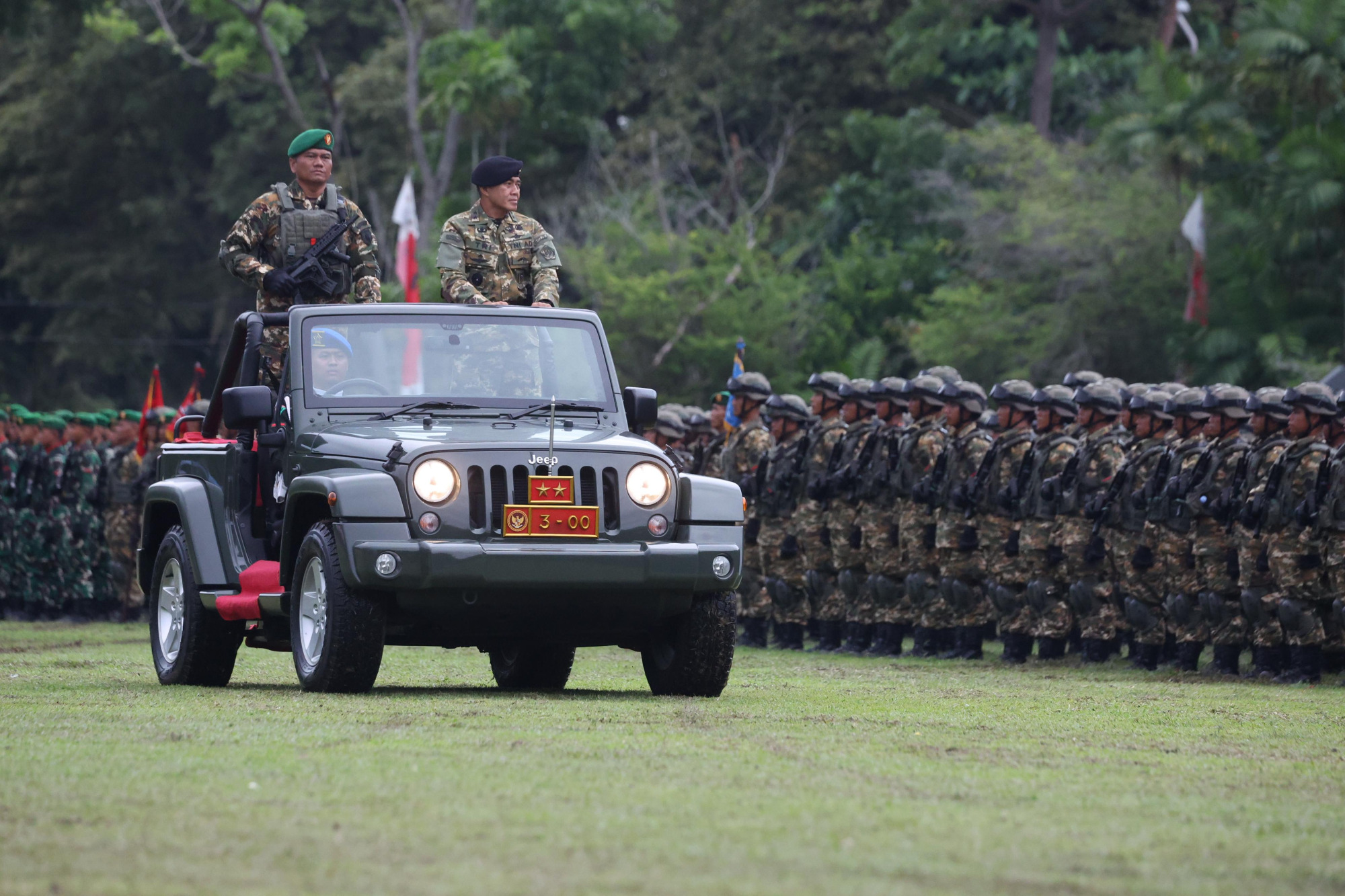 Sekjen Kemhan Pimpin Upacara Penetapan Komcad Matra Darat Gelombang II TA. 2024