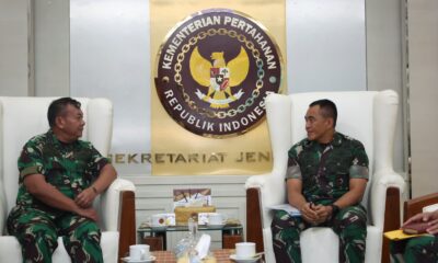 Sekjen Kemhan Terima Kunjungan Danpushidrosal, Bahas Bidang Survei Hidro Oseanografi Untuk Pertahanan