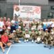 Tutup Pertandingan Tenis Lapangan Piala Menhan RI, Tim TNI AD Raih Juara Pertama