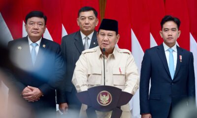 Indonesia Terima Keketuaan D-8 di 2026, Menhan Dampingi Presiden Beri Keterangan Pers