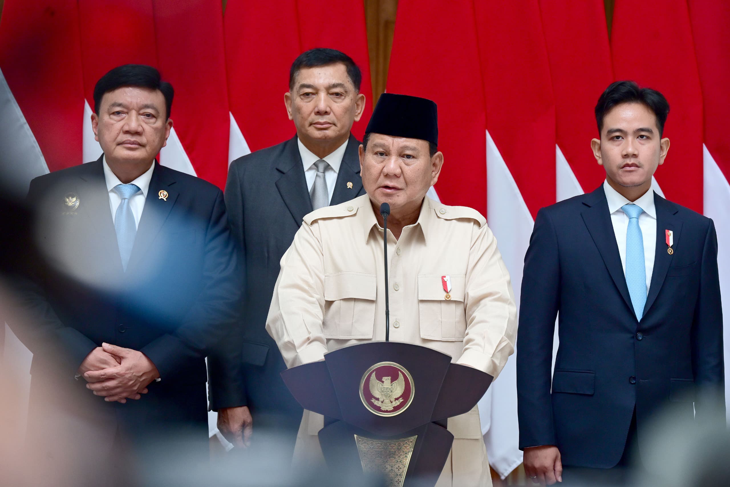 Indonesia Terima Keketuaan D-8 di 2026, Menhan Dampingi Presiden Beri Keterangan Pers