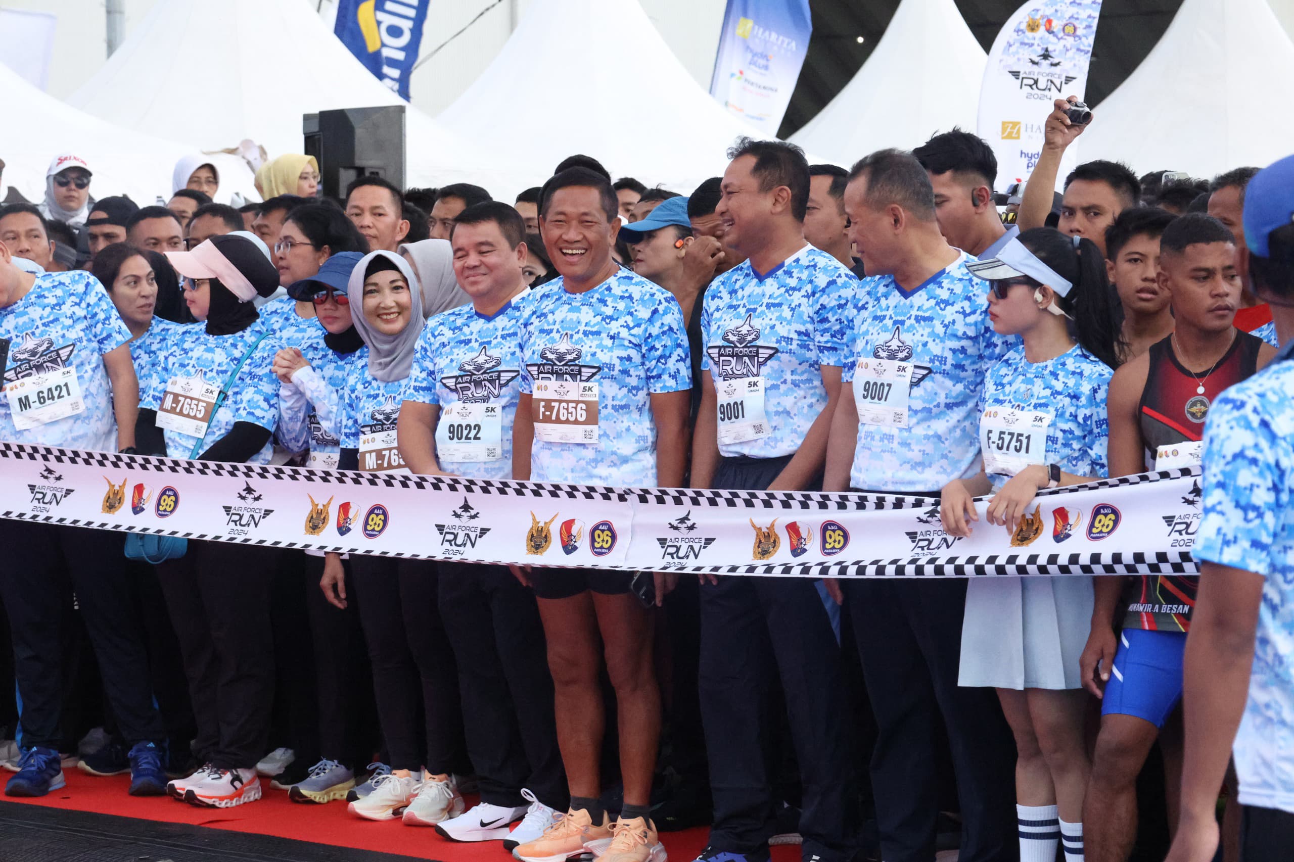 Wamenhan Ikuti Acara Air Force Run 2024 di Halim