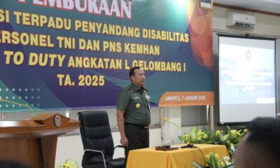 Kapusrehab Buka Rehabilitasi Terpadu Return To Duty Angkatan L Gelombang I TA. 2025