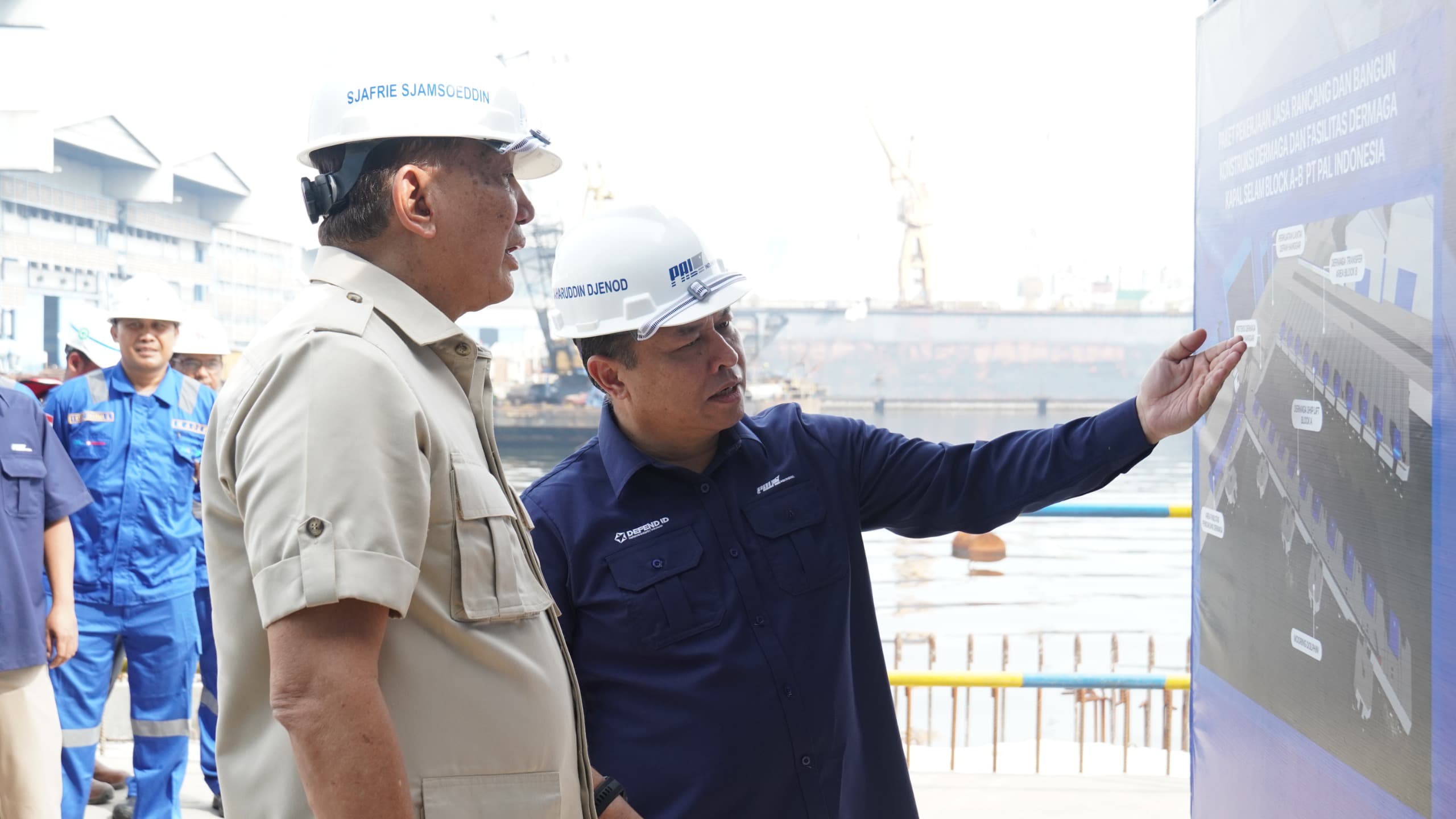 Menhan Sjafrie Kunjungi PT PAL Indonesia, Beri Arahan