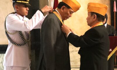 Menhan Sjafrie Terima Penganugerahan Tanda Penghargaan Bintang LVRI