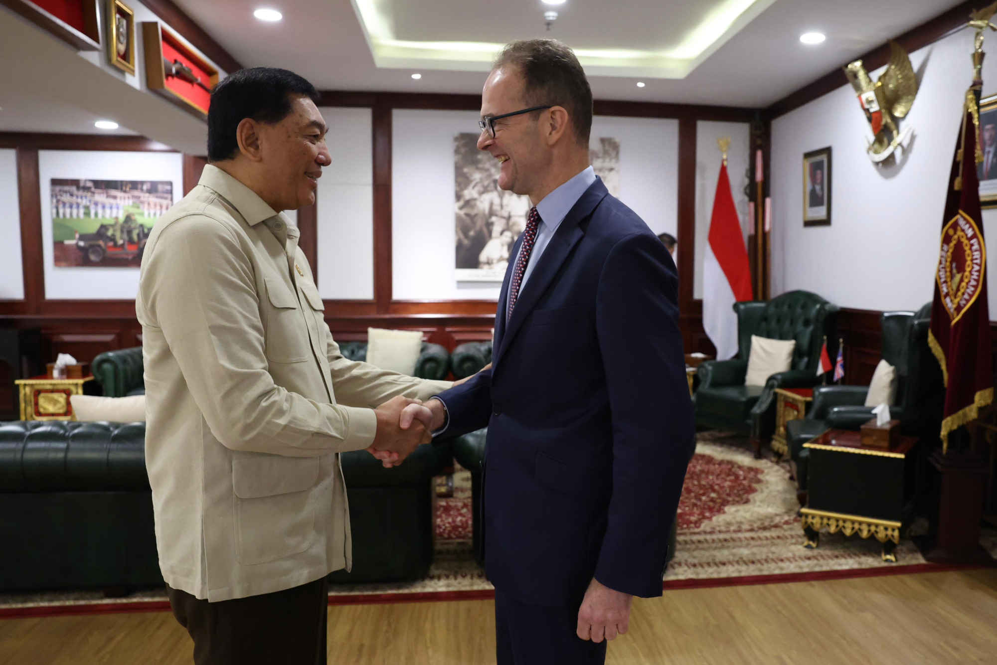 Menhan Sjafrie dan Dubes Inggris Bahas Kolaborasi Pertahanan