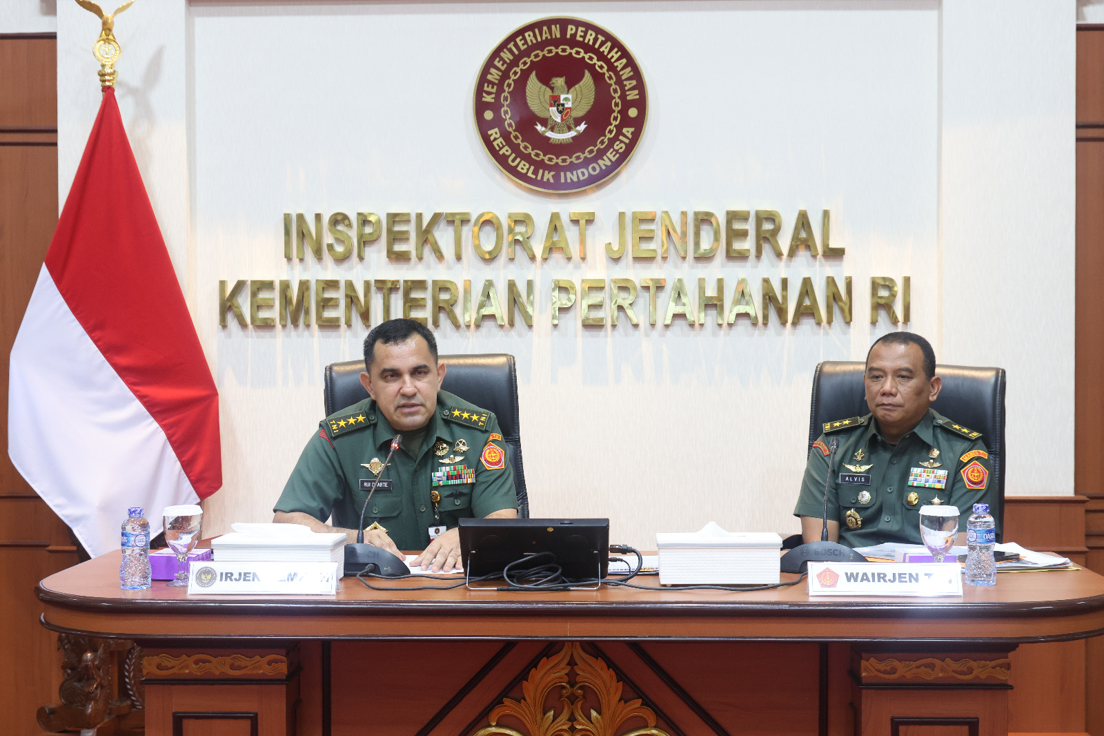 Irjen Kemhan Pimpin Rapat Rencana Pemetaan Pengelolaan dan Pengendalian Terpusat Bahan Bakar Minyak dan Pelumas (BMP) di Lingkungan Kemhan dan TNI