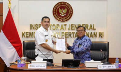 Irjen Kemhan Pimpin Soft Entry Meeting Pemeriksaan Laporan Keuangan Kemhan 2024