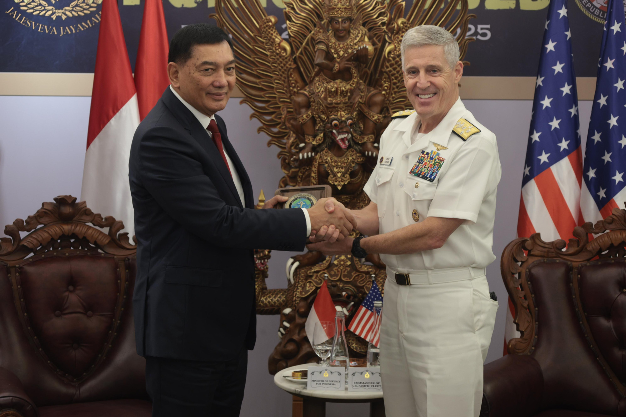 Menhan Bertemu Komandan Armada Pasifik Amerika Serikat, Bahas Penguatan Pertahanan