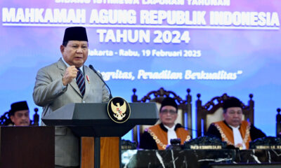 Menhan Dampingi Presiden Hadiri Sidang Istimewa Laporan Tahunan Mahkamah Agung Republik Indonesia 2024