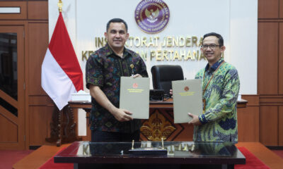 Penandatanganan Perjanjian Kerja Sama Antara Itjen Kemhan dan BPKP, Serta Pembekalan Reviu LK TA 2024