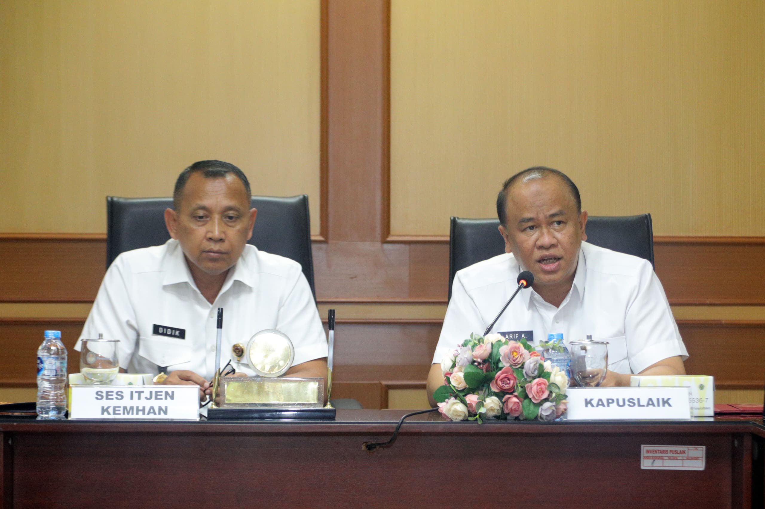 Puslaik Kemhan dan Biro Infohan Melaksanakan Taklimat Akhir Audit Kinerja TA 2024