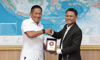Wamenhan Bersama Badan Informasi Geospasial Bahas Penguatan Informasi untuk Pertahanan