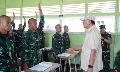 Menhan Sjafrie Tinjau Pusat Pendidikan Resimen Induk Daerah Militer (Rindam) XII/Tanjungpura