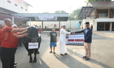 Kemhan Serahkan Hewan Kurban Iduladha 1446 H, Sebagai Bentuk Empati dan Kepedulian Sosial
