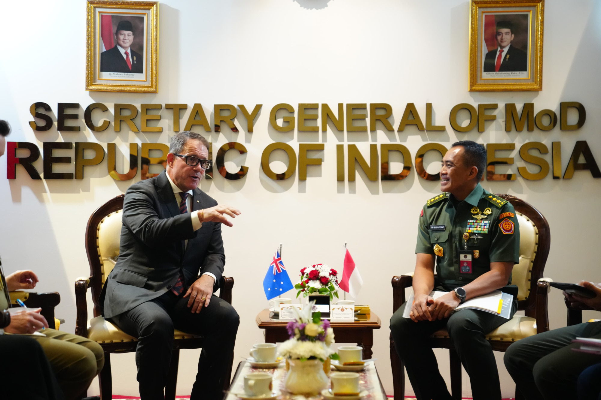 Sekjen Kemhan Terima Kunjungan Kehormatan Special Envoy For Defence, Veteran’s Affair and Northen Australia
