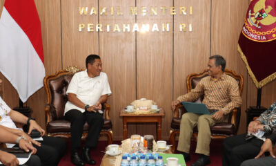 Wamenhan Terima Kunjungan Ketua Harian Forum Bela Negara di Kementerian Pertahanan